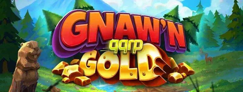 Tampilan visual dari slot Gnaw’n Gold yang menampilkan elemen alam dan simbol permainan.