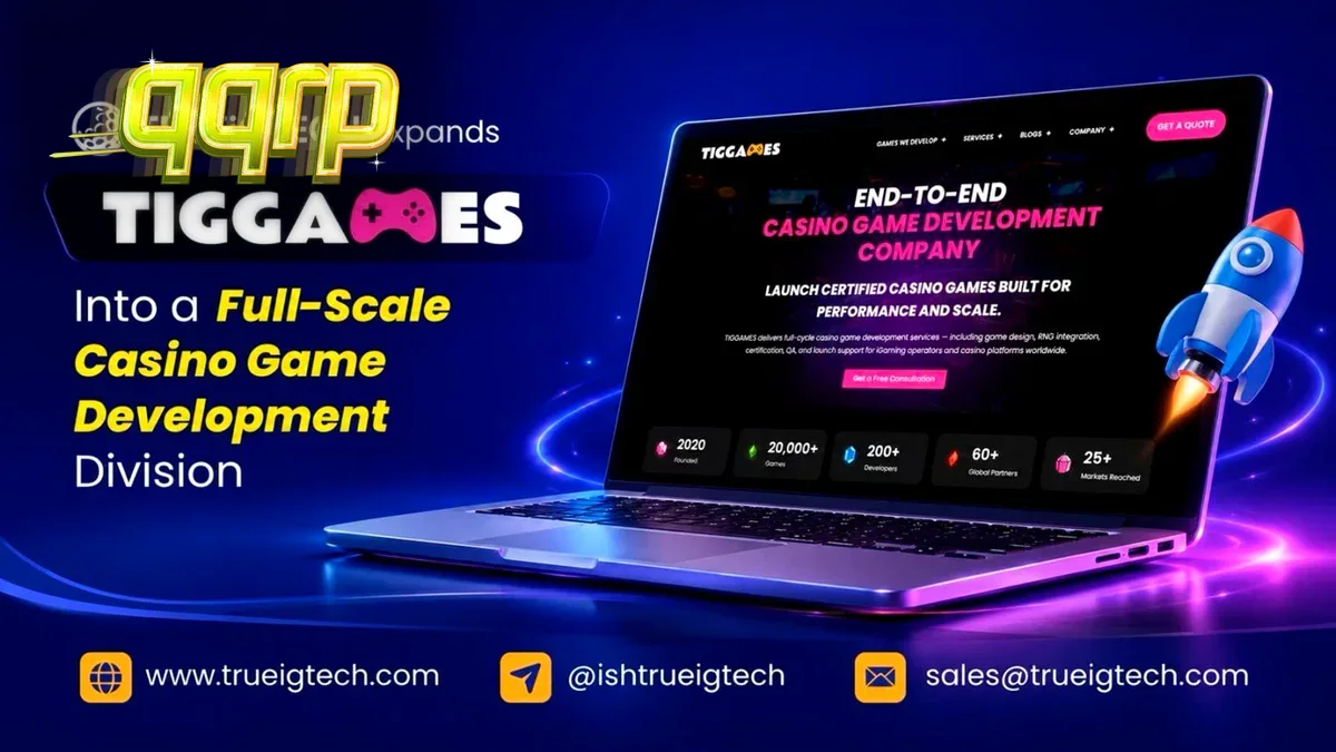 Tampilan layar antarmuka pengembangan game kasino modern